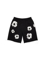 Cotton Wreath Sweatshorts Black