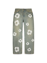 Baggy Cotton Wreath Denim Pant Dirty Wash