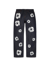 Baggy Cotton Wreath Denim Pant Selvedge
