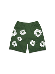 Cotton Wreath Sweatshorts Green