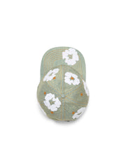 Cotton Wreath Raw Denim Cap Dark Wash