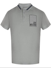 Love Moschino Box Logo Grey Polo Shirt