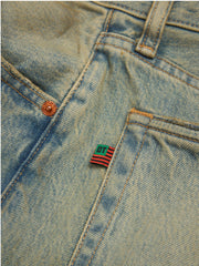 Dirty Wash Denim Short