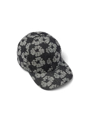 Jacquard Wreath Denim Cap Washed Black