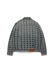 Jacquard Wreath Denim Jacket