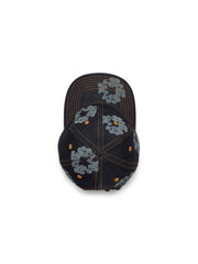 Mono Cotton Wreath Raw Denim Cap Washed Indigo
