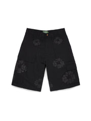 Mono Wreath Cargo Short Black