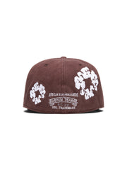 Cotton Wreath New Era 59FIFTY Canvas Fitted Cap Brown