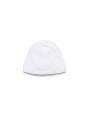 Peace Wreath Waffle Beanie White