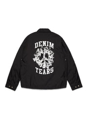 Peace Wreath Coaches Jacket Black