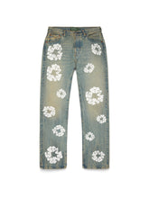 Straight Cotton Wreath Denim Pant Dirty Wash