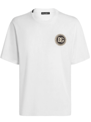 Dolce & Gabbana Cotton Logo Patch T-Shirt in White