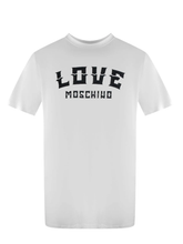Love Moschino Bold Logo White T-Shirt