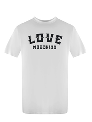 Love Moschino Bold Logo White T-Shirt