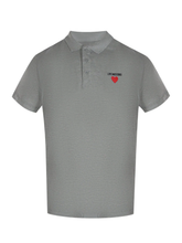 Love Moschino Heart Logo Grey Polo Shirt