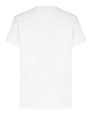 Balmain Vintage Silver Gel Logo T-Shirt in White