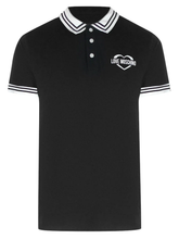 Love Moschino Twin Tipped Collar Polo Shirt in Black