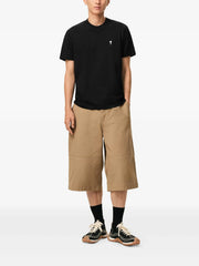 Ami Paris Ami de Couer White Logo T-Shirt in Black