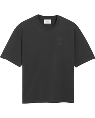 Ami Paris De Coeur Jersey T-shirt in Dark Grey