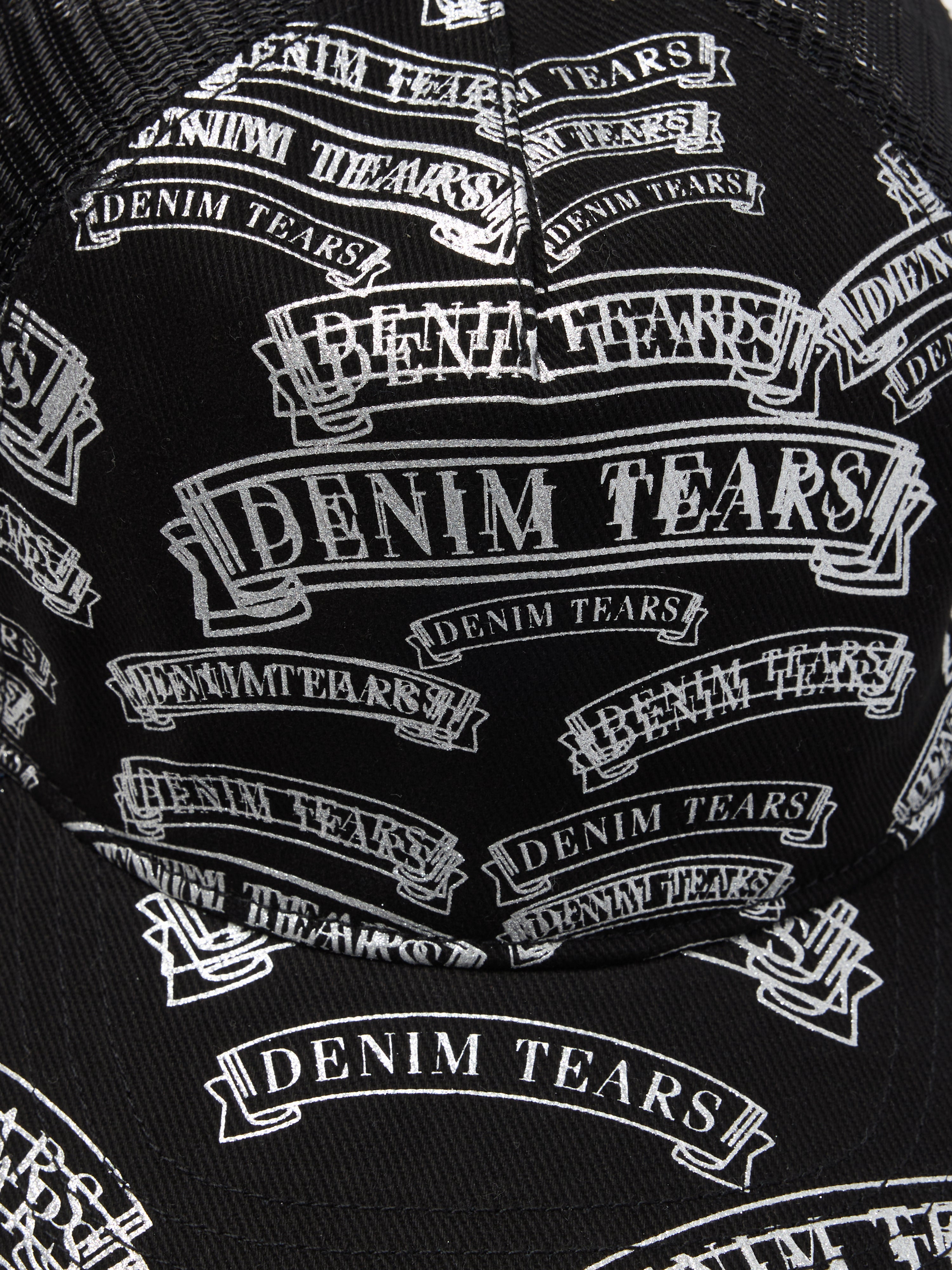 DT Stamp Pattern Trucker Hat Black