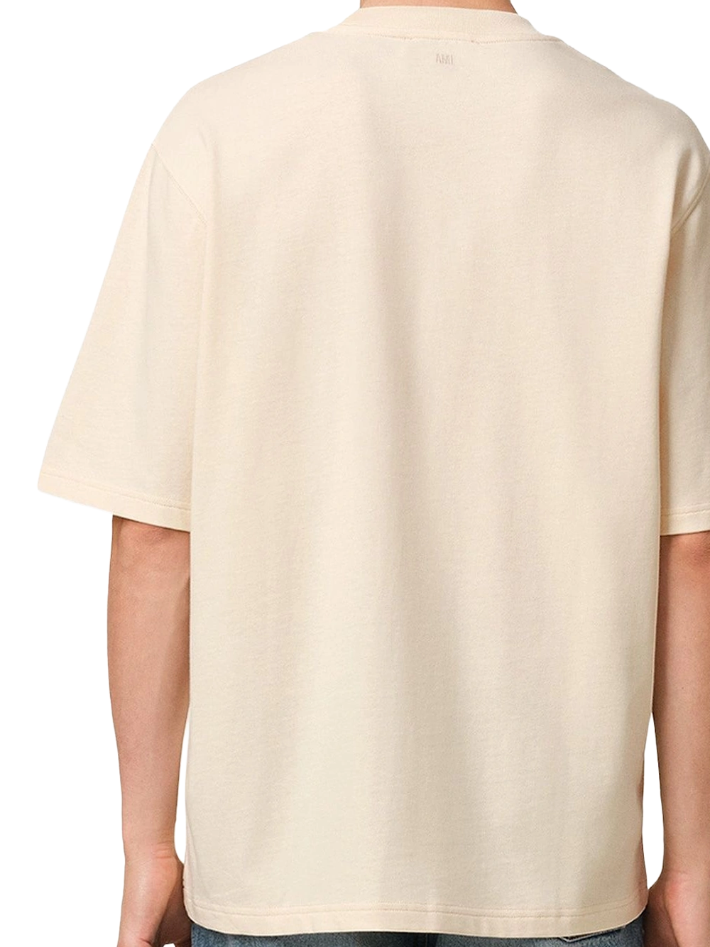 Ami Paris De Coeur T-Shirt Cotton Jersey in Beige