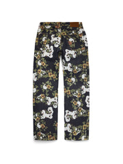 Baggy Floral Denim Pant Selvedge