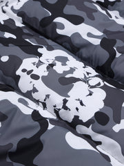 Cotton Wreath Puffer Jacket White Camo