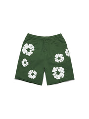 Cotton Wreath Sweatshorts Green