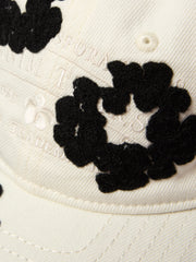 Denim Cotton Wreath Cap White
