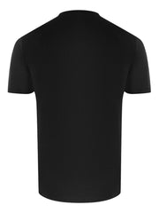 Love Moschino Blue Logo Print Black T-Shirt
