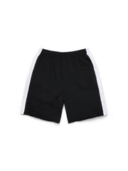 Denim U Paneled Sweatshort Black