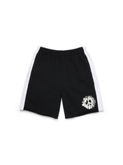 Denim U Paneled Sweatshort Black