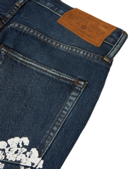 Baggy Cotton Wreath Denim Pant Dark Wash