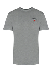 Love Moschino Small Logo Grey T-Shirt
