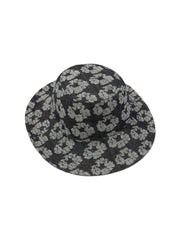 Jacquard Wreath Bucket Hat Washed Black