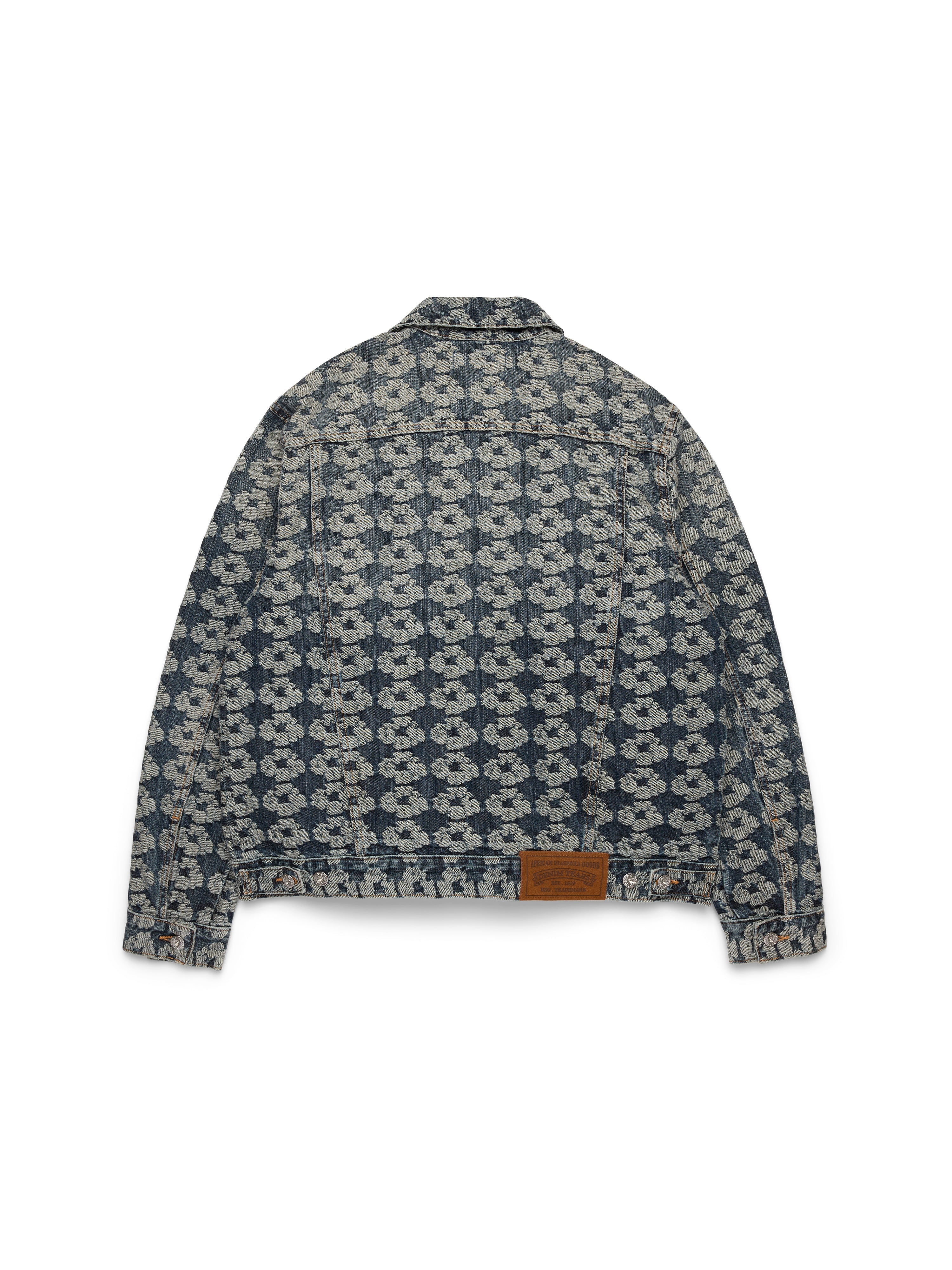 Jacquard Wreath Denim Jacket