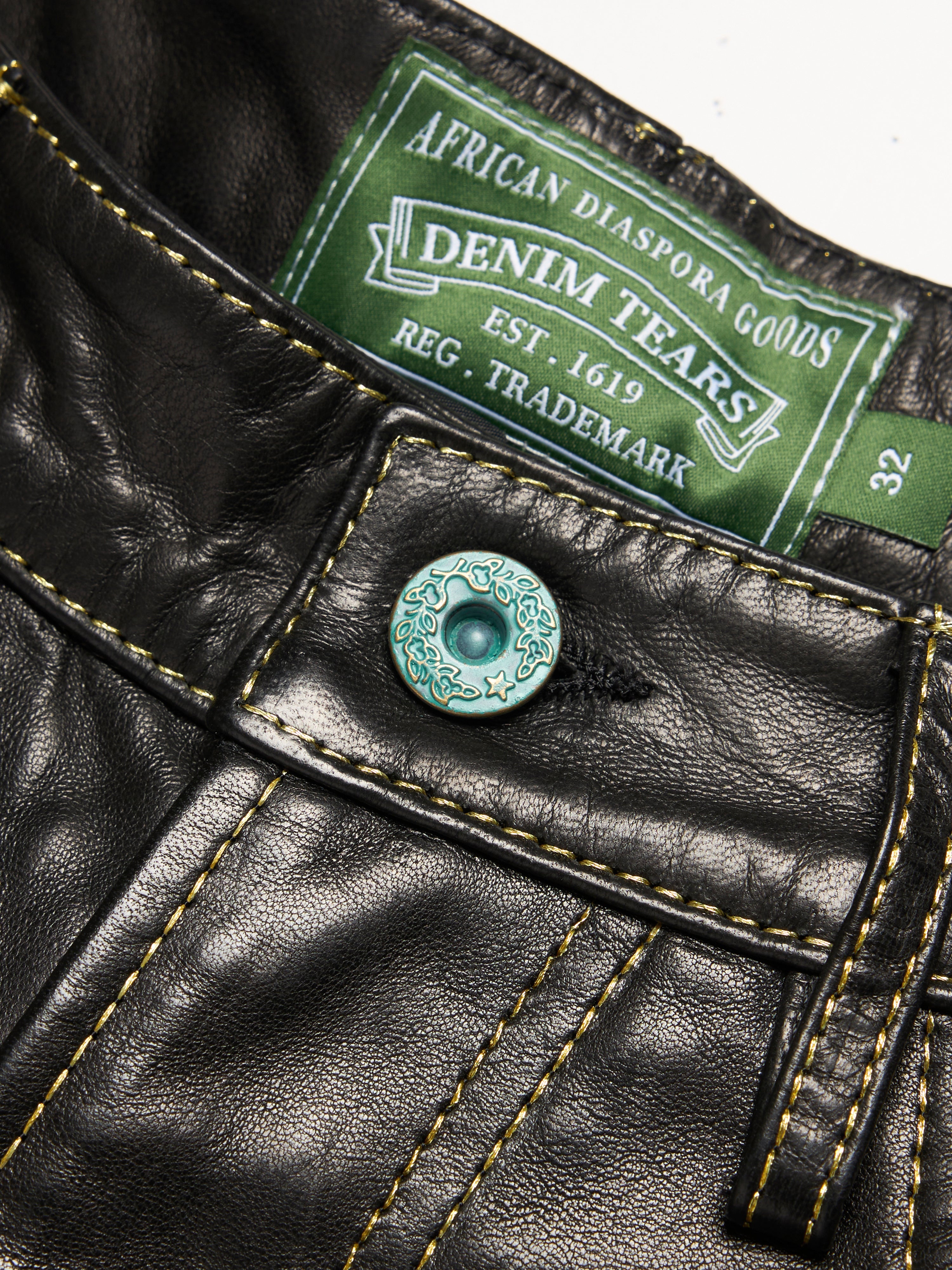 Libertas Studded Leather Shorts