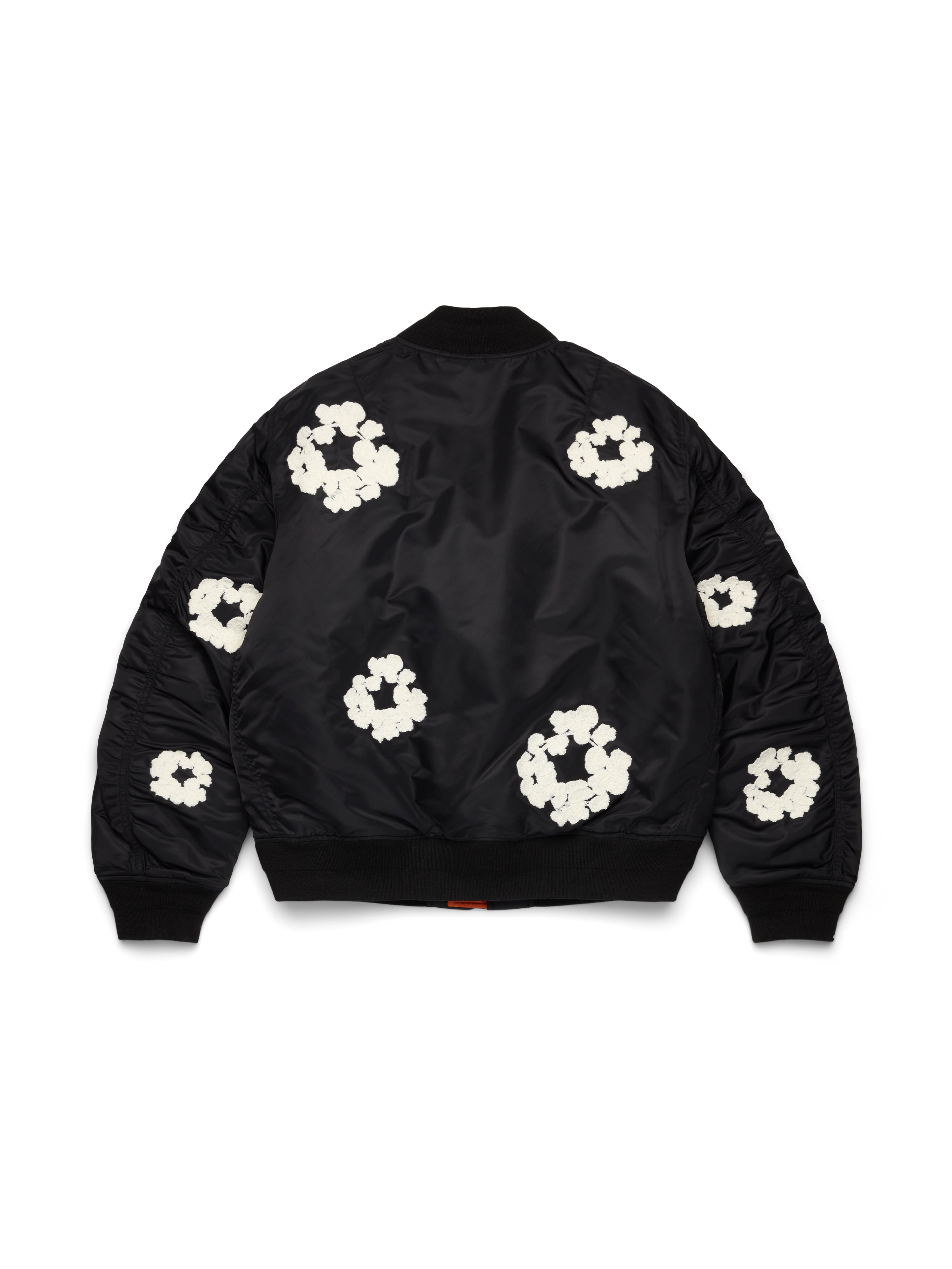 Cotton Wreath MA-1 Bomber Jacket Black