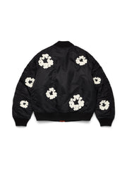 Cotton Wreath MA-1 Bomber Jacket Black