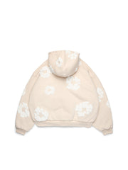 Cotton Wreath Cardigan Hoodie Oatmeal
