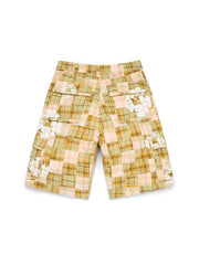 Cotton Wreath Cargo Short Madras