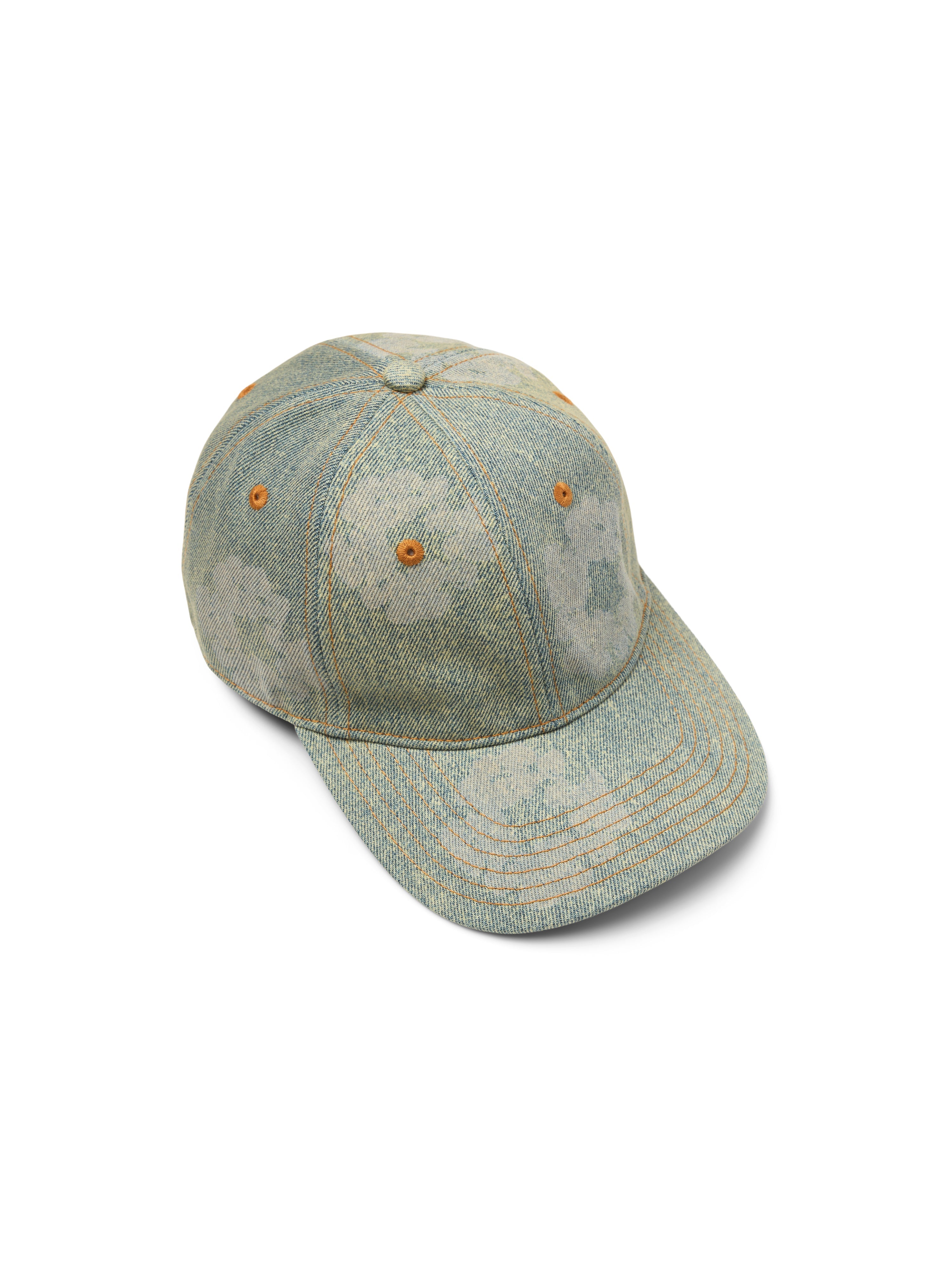 Mono Cotton Wreath Raw Denim Cap Dark Wash