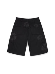 Mono Wreath Cargo Short Black