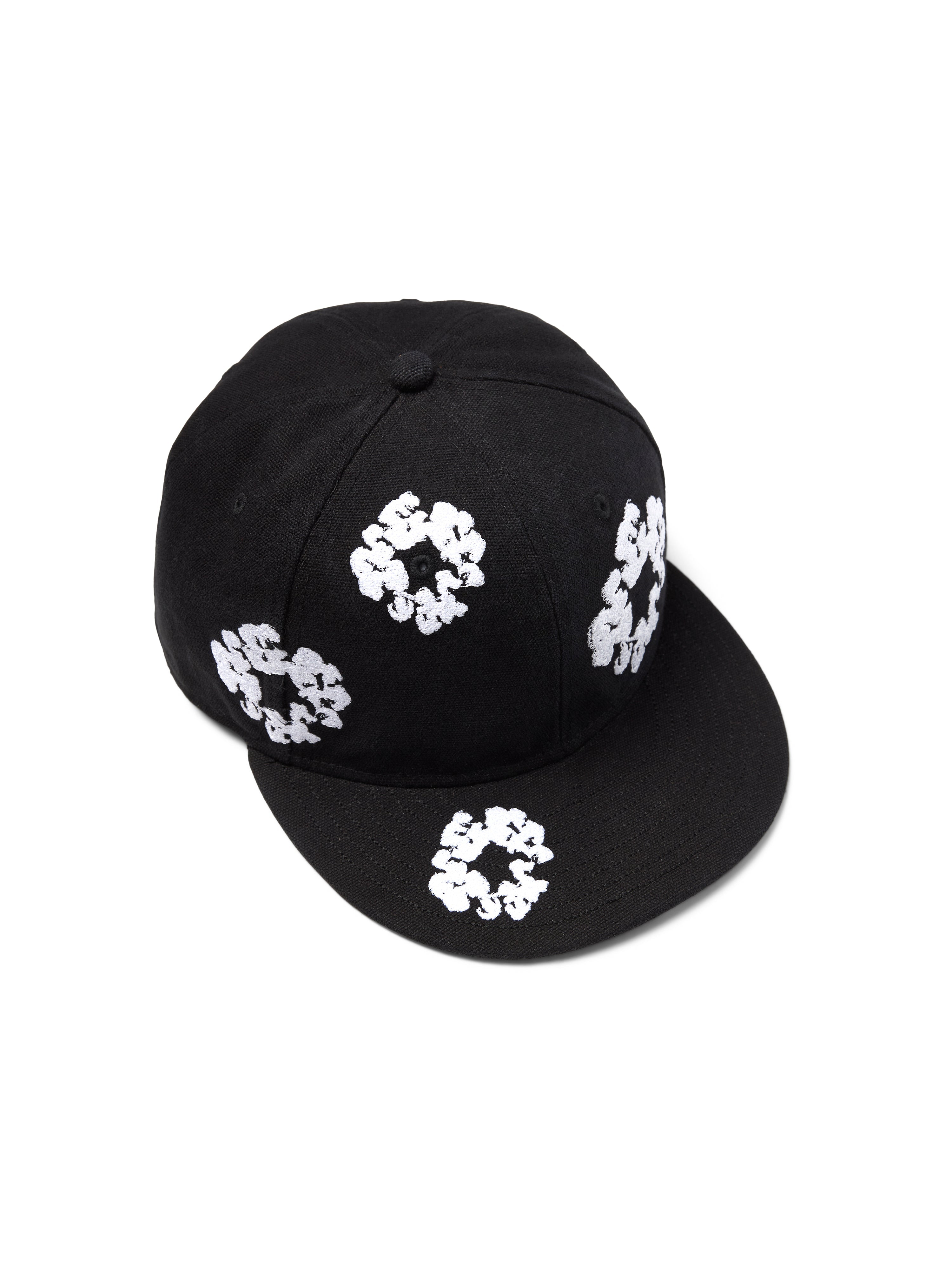 Cotton Wreath New Era 59FIFTY Canvas Fitted Cap Black