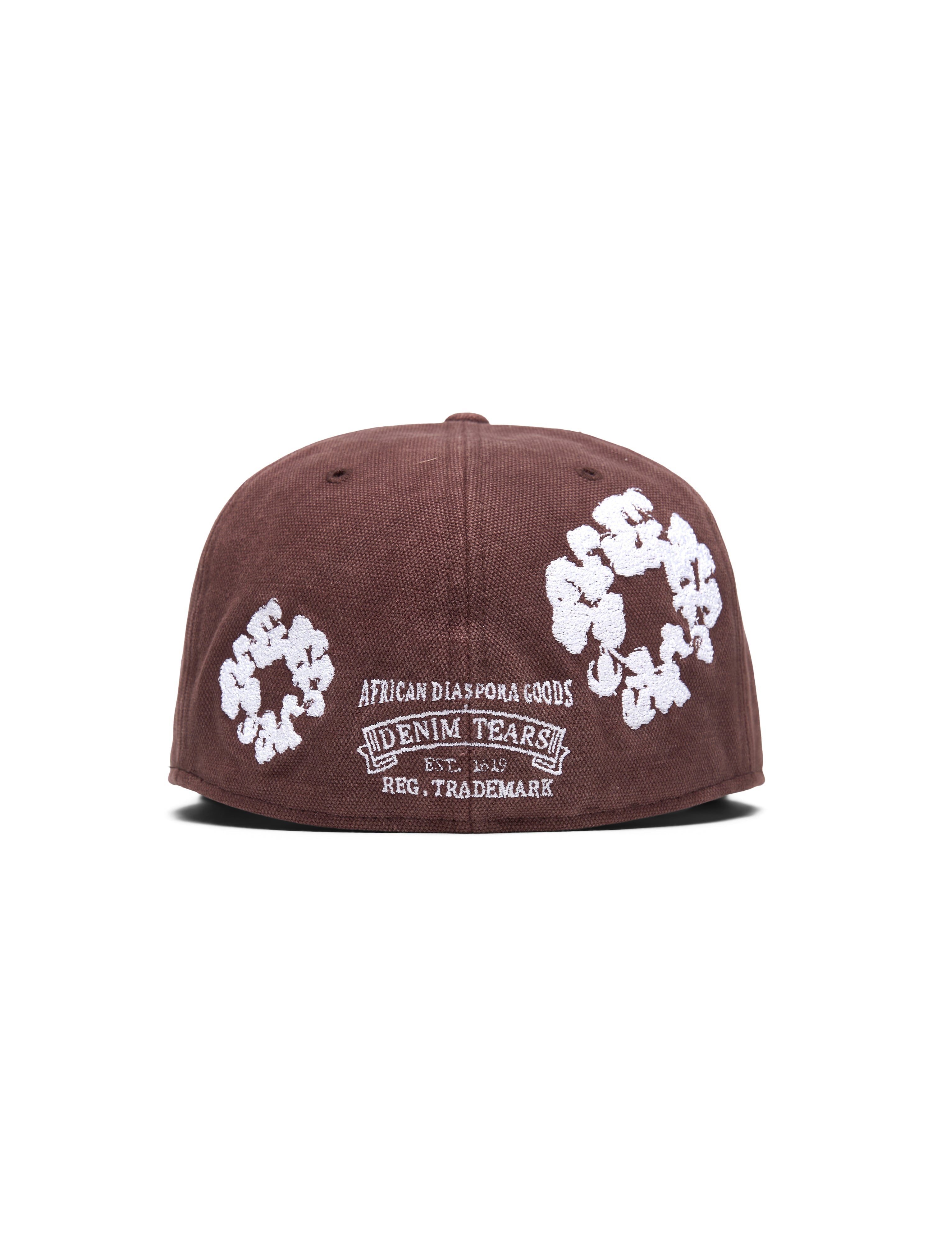 Cotton Wreath New Era 59FIFTY Canvas Fitted Cap Brown