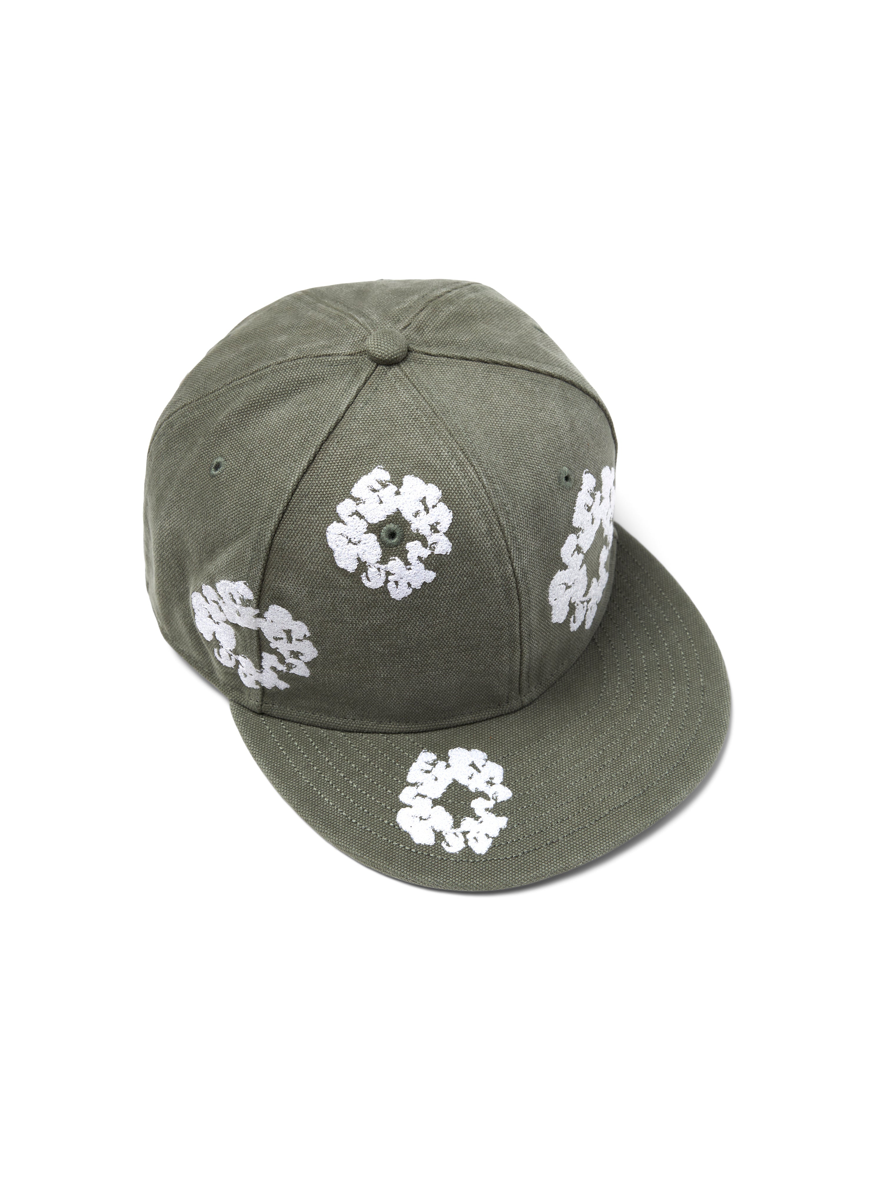 Cotton Wreath New Era 59FIFTY Canvas Fitted Cap Olive