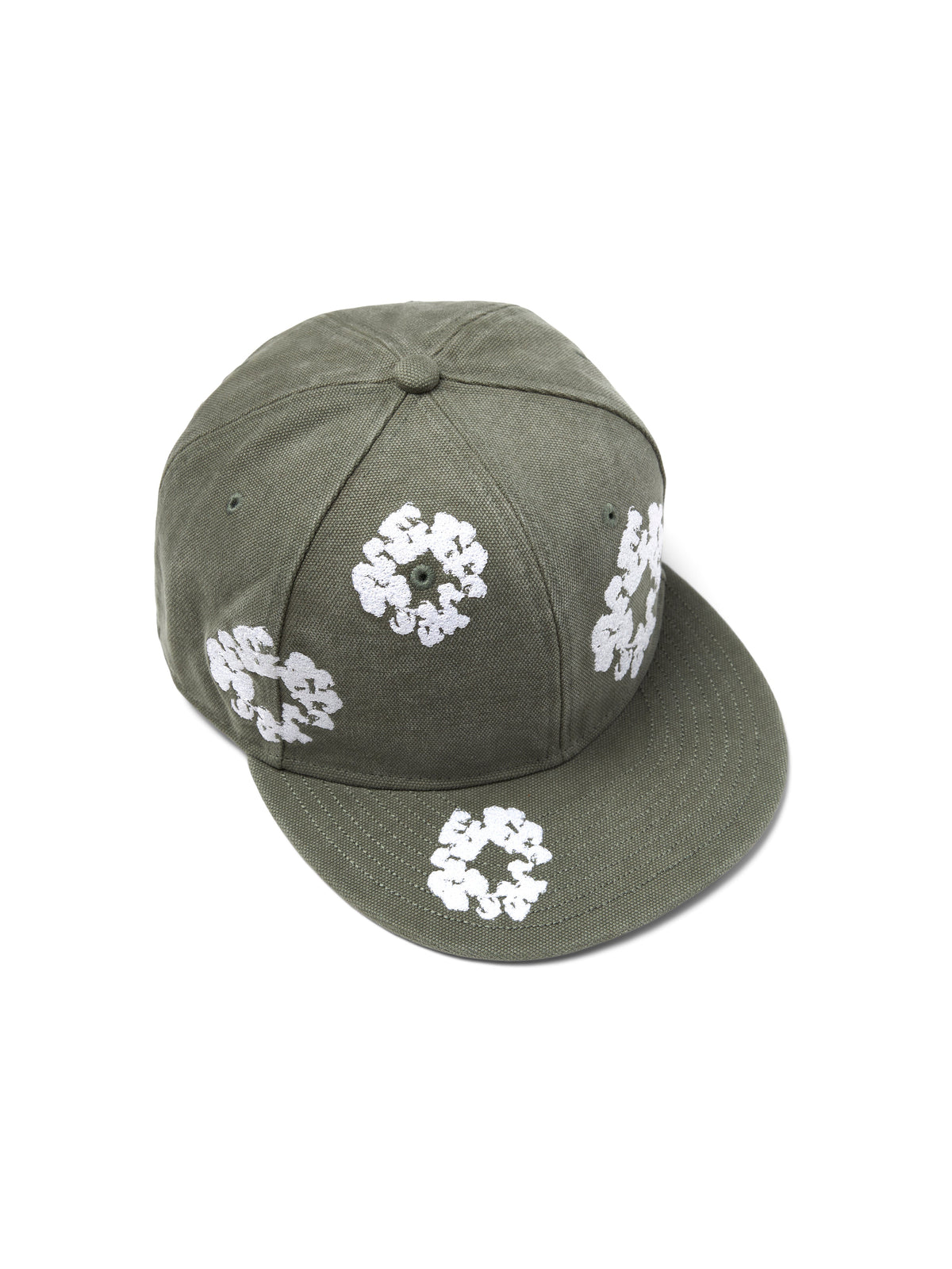 Cotton Wreath New Era 59FIFTY Canvas Fitted Cap Olive