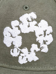 Cotton Wreath New Era 59FIFTY Canvas Fitted Cap Olive