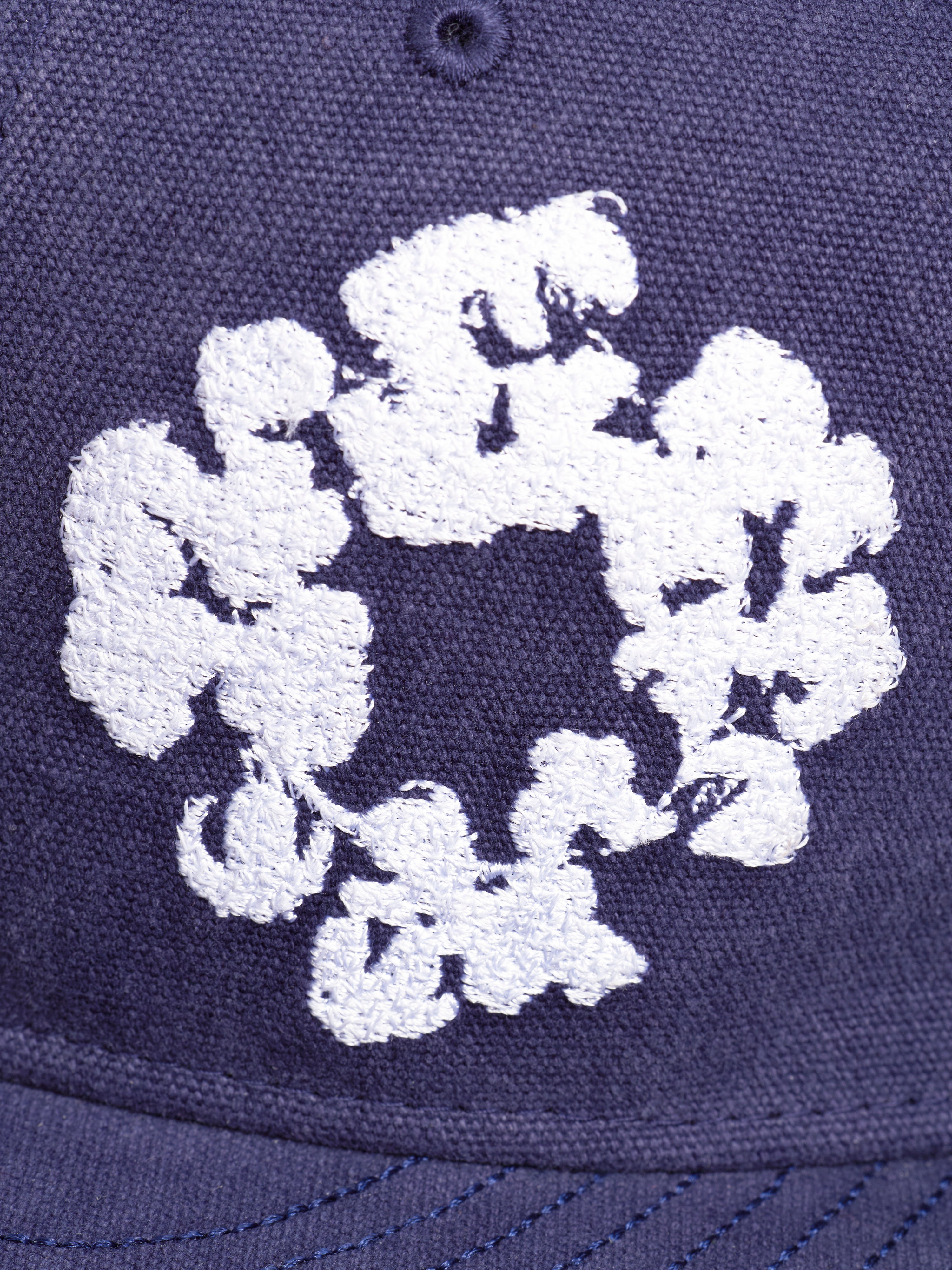 Cotton Wreath New Era 59FIFTY Canvas Fitted Cap Indigo