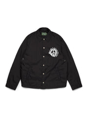 Peace Wreath Coaches Jacket Black